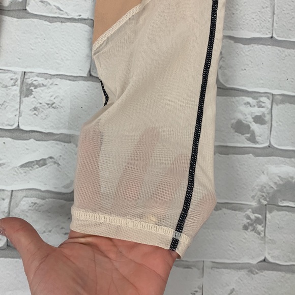 Fabletics Powerhold Leggings. Size Small. Hidden pocket. Black Nude. Sheer - Picture 8 of 11
